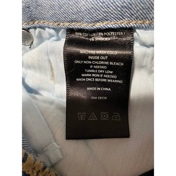 KUT from the Kloth Boyfriend Mid Rise Cotton Blue Jeans Quality Denim Womens 2 - Picture 9 of 10